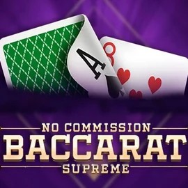 Baccarat Supreme slot logo by OneTouch Games at SpinDog Casino