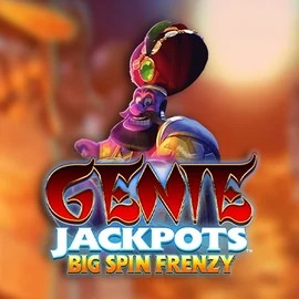 Jackpots logo of Genie Jackpots: Big Spin Frenzy from Blueprint Gaming at SpinDog Casino