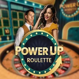 PowerUP Roulette by Pragmatic Play, showcased at spindogscasinos.com – game logo