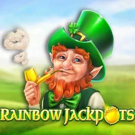 Rainbow Jackpots logo by Red Tiger Gaming SpinDog Casino
